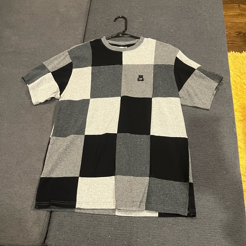 Teddy Fresh Mens Color Block Shirt Small